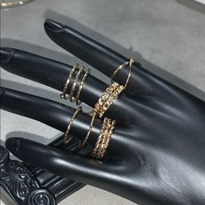 Set of fashion rings